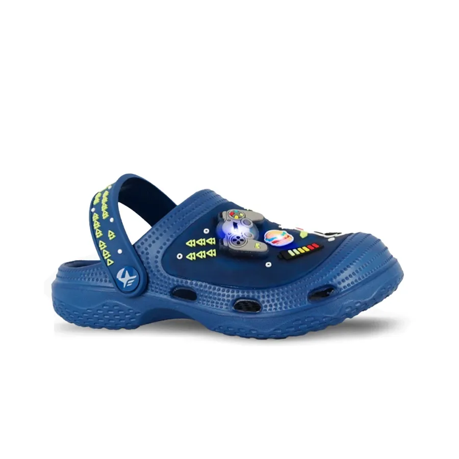 Imagen 0 de 4 de Sandalias Footy Clogs-AZUL MARINO/AMARILLO
