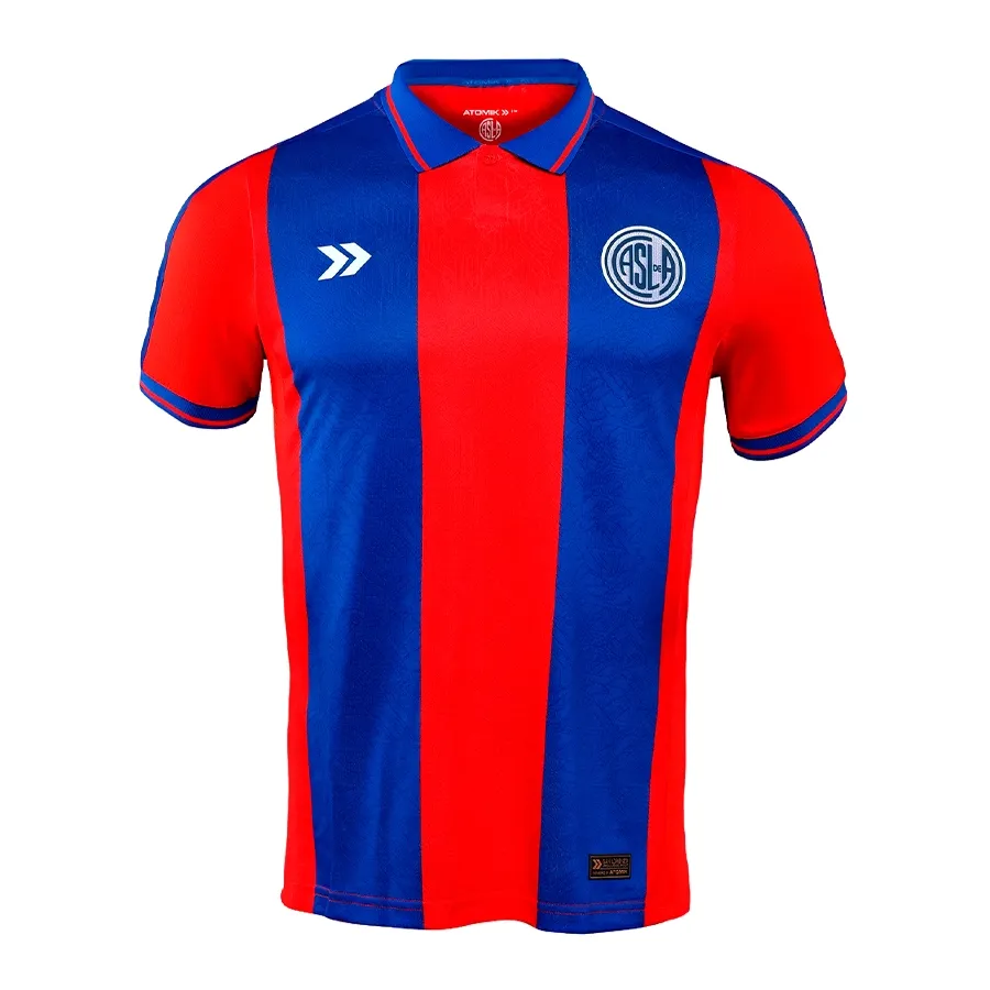 Imagen 0 de 4 de Camiseta Atomik Titular San Lorenzo de Almagro 25-AZUL/ROJO