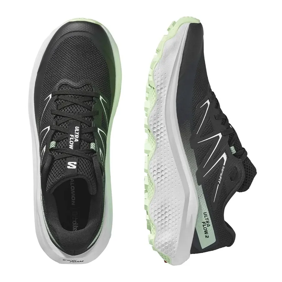 Imagen 2 de 4 de Zapatillas Salomon Ultra Flow 2-NEGRO/BLANCO/LIMA