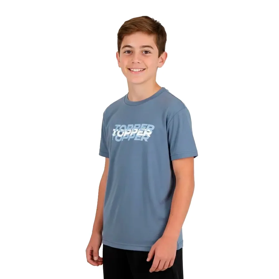 Imagen 0 de 4 de Remera Topper Estampada-AZUL