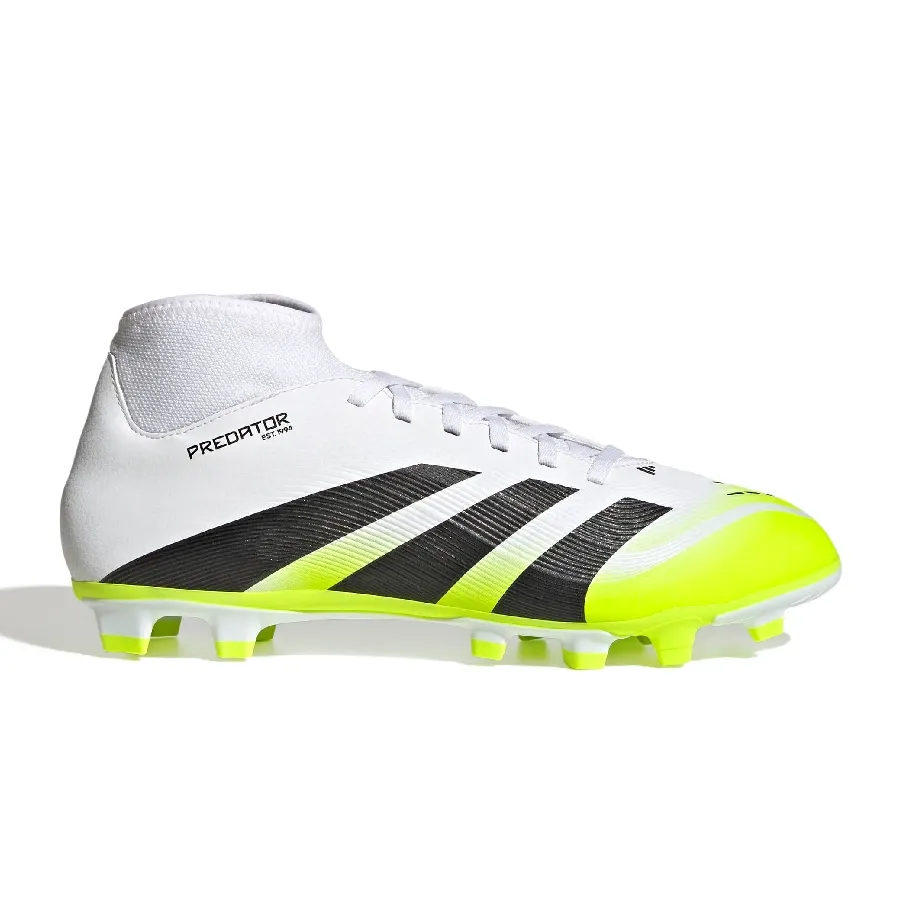 Imagen 0 de 7 de Botines adidas Predator Club Sock Fg-BLANCO/VERDE FLUOR/NEGRO