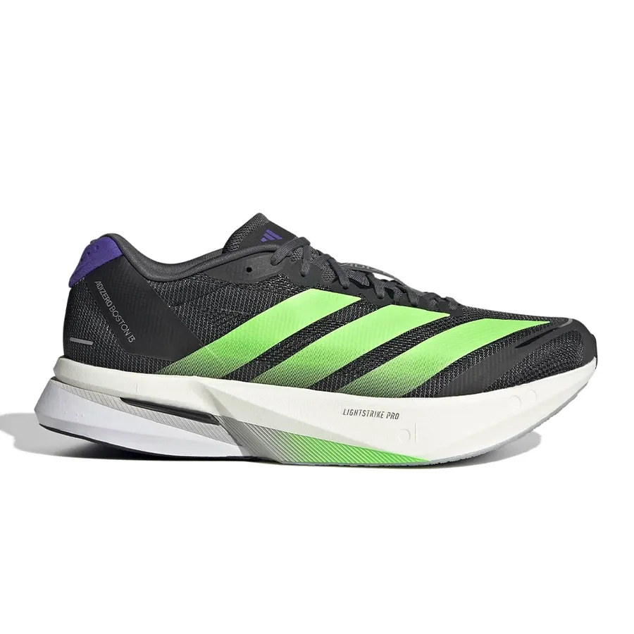 Imagen 1 de 8 de Zapatillas adidas Adizero Boston 13-NEGRO/VERDE FLUOR