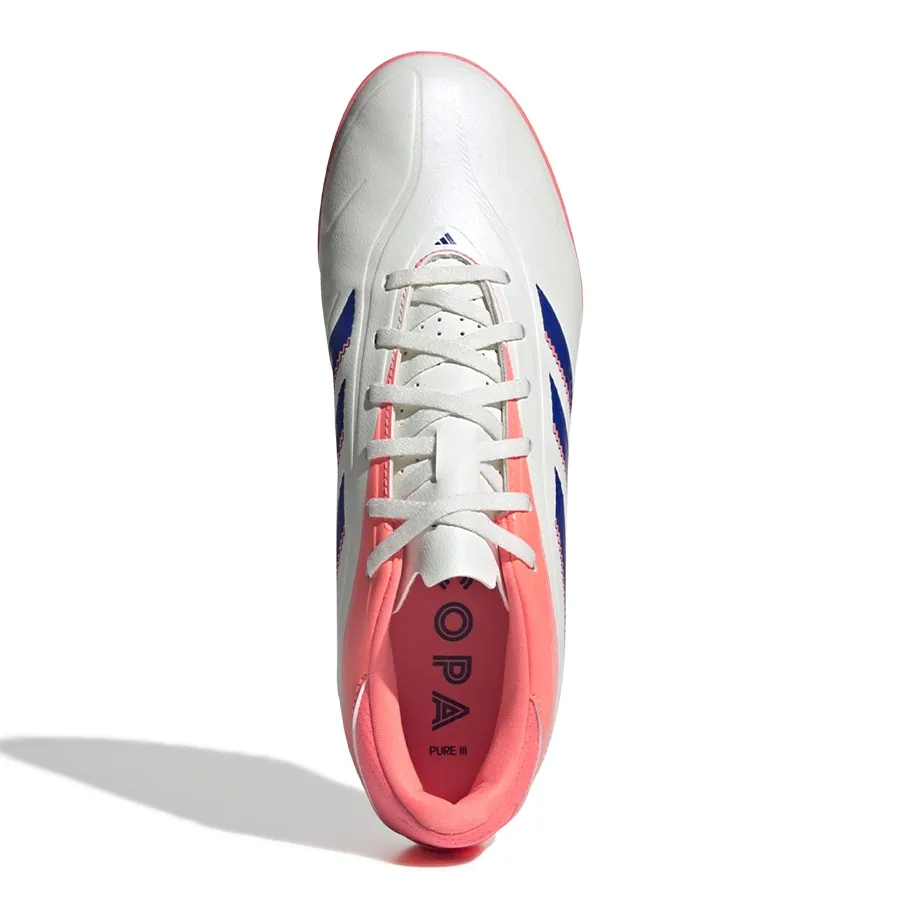 Imagen 3 de 7 de Botines adidas Copa Pure III Club Tf-HUESO/CORAL/AZUL