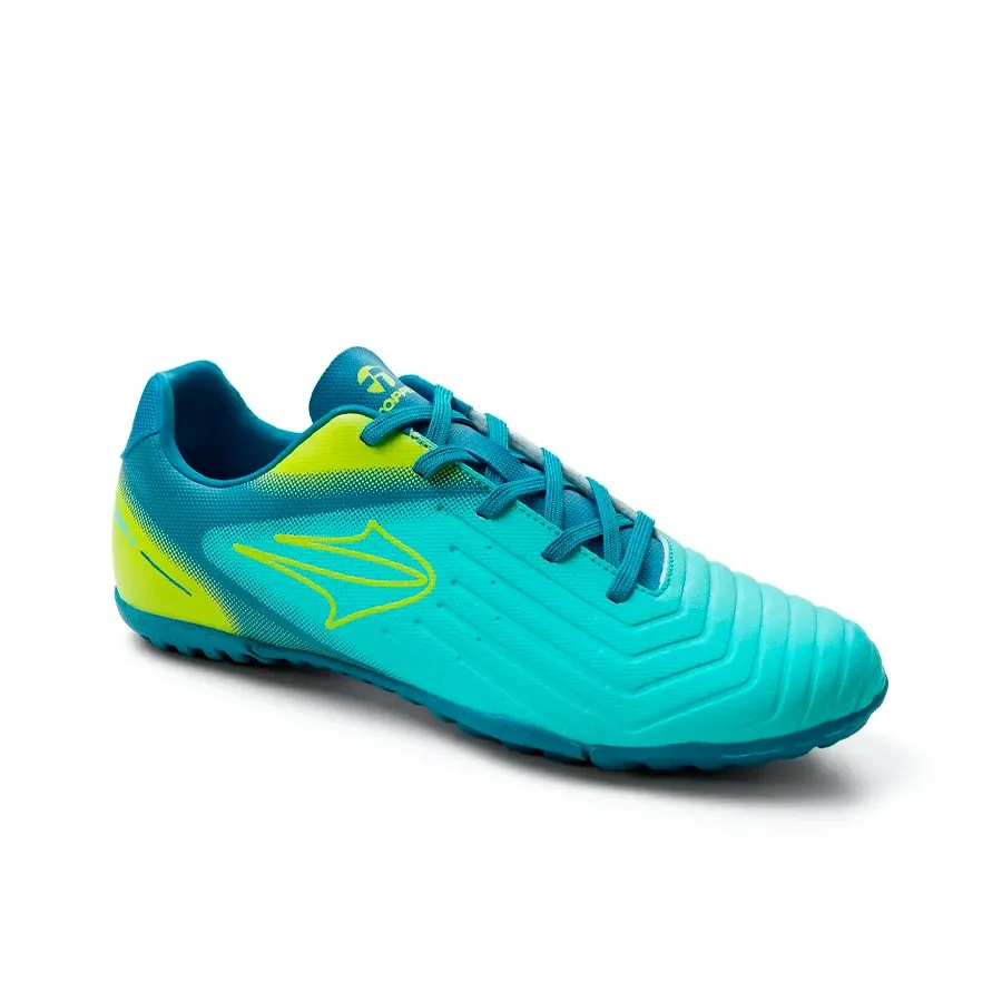 Imagen 1 de 4 de Botines Topper Kaiser 4 Tf-TURQUESA/VERDE FLUOR/AZUL