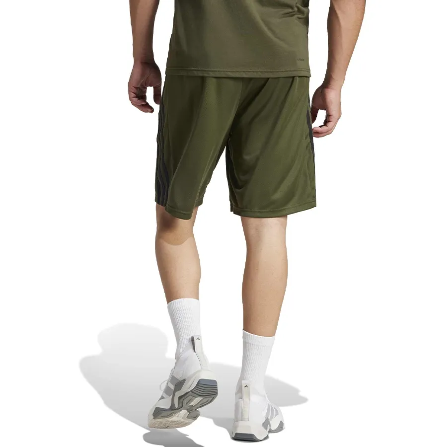 Imagen 1 de 4 de adidas Shorts  Train Essentials Piqué 3 Stripes-OLIVA
