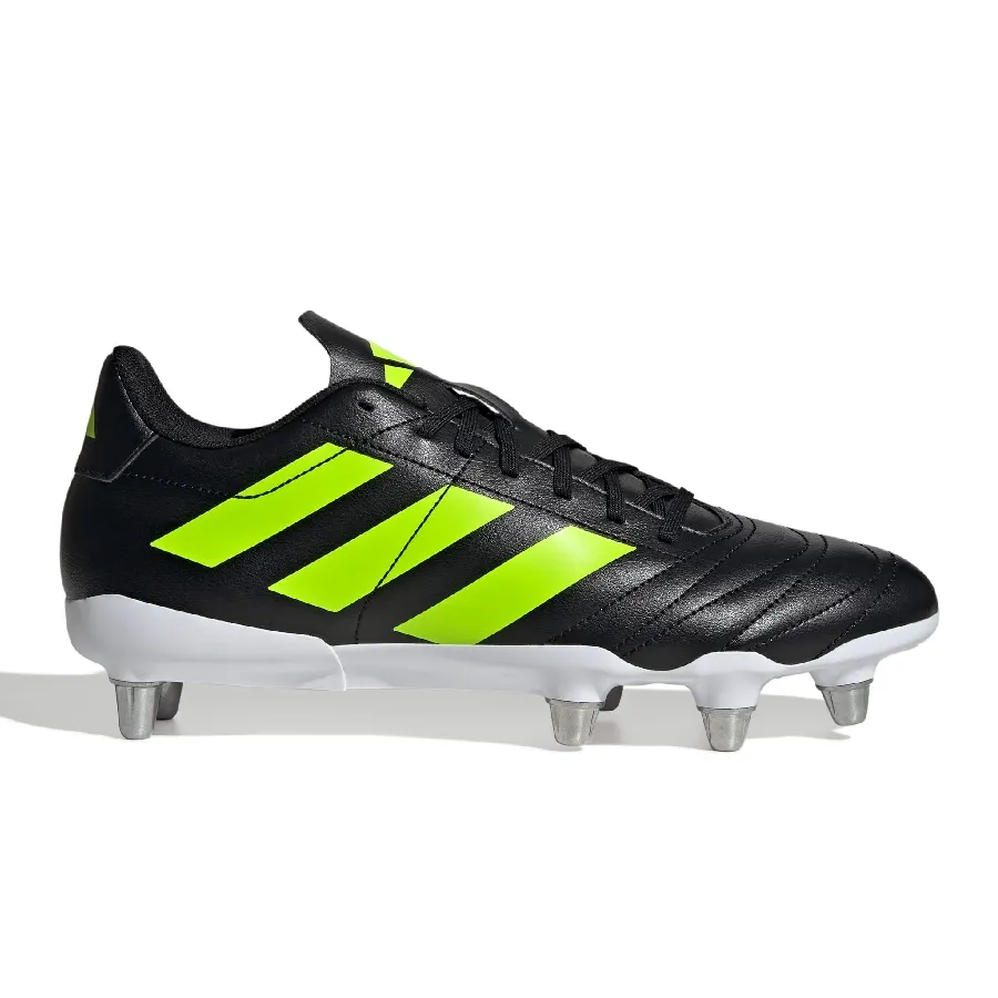 Imagen 0 de 7 de Botines adidas de Rugby Kakari Terreno Suave-NEGRO/VERDE FLUOR/BLANCO