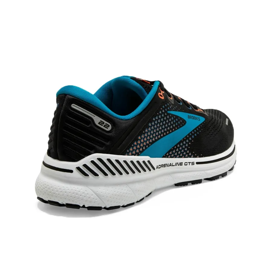 Imagen 2 de 5 de Zapatillas Brooks Adrenaline Gts 22-NEGRO/TURQUESA/BLANCO