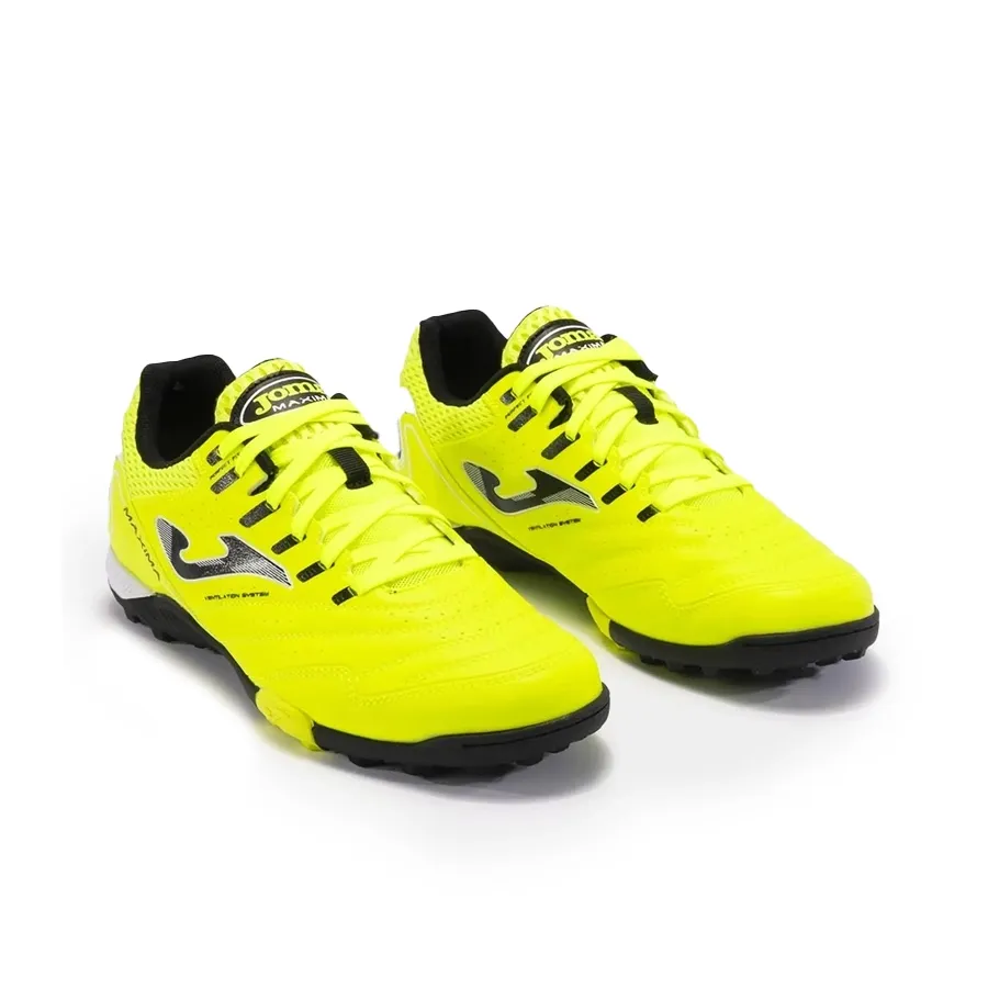 Imagen 1 de 6 de Botines Joma Máxima Turf Tf-AMARILLO FLUOR/NEGRO