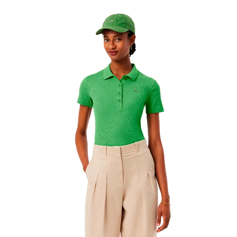 Imagen 0 de 6 de Remera Lacoste Polo Chemise Col Bord-VERDE