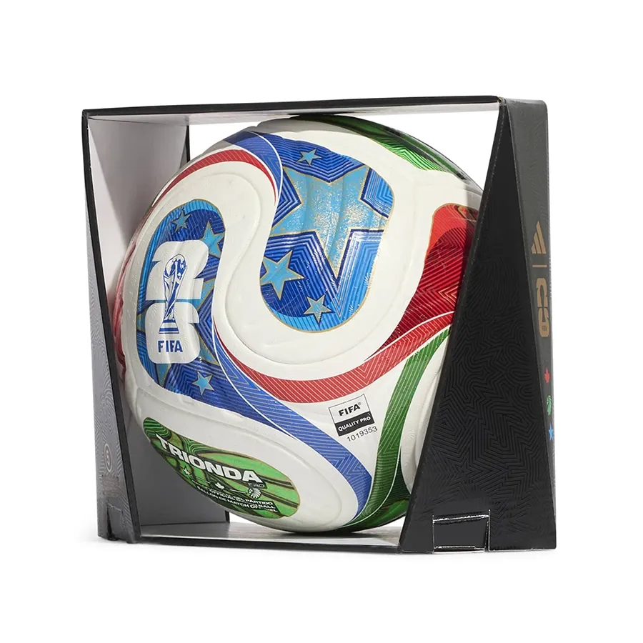 Imagen 4 de 6 de Pelota adidas Trionda Pro de la Copa Mundial de la FIFA 26-BLANCO/AZUL/ROJO