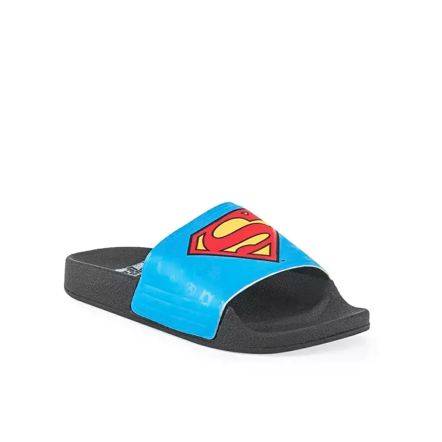Imagen 1 de 5 de Sandalias Collab Superman 23-AZUL/NEGRO