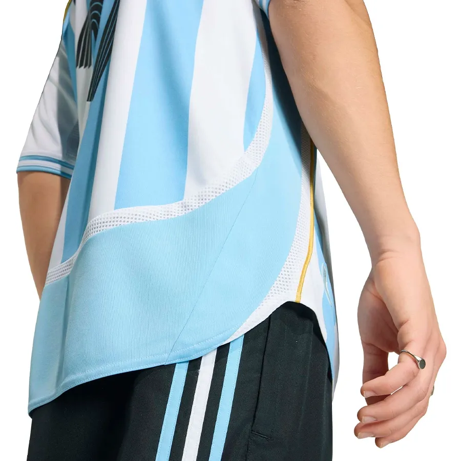 Imagen 3 de 6 de Camiseta adidas Titular Selección Argentina 2006 Messi Afa-BLANCO/CELESTE/NEGRO