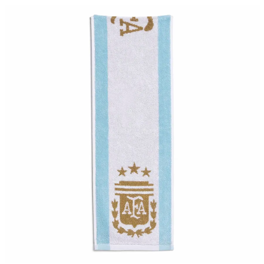 Imagen 2 de 3 de Toalla Adidas AFA Selección Argentina 26-BLANCO/CELESTE