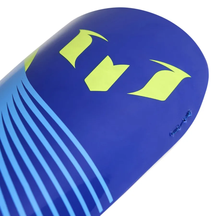 Imagen 1 de 3 de Canilleras adidas Messi SG Match-AZUL FRANCIA/AMARILLO FLUOR/CELESTE