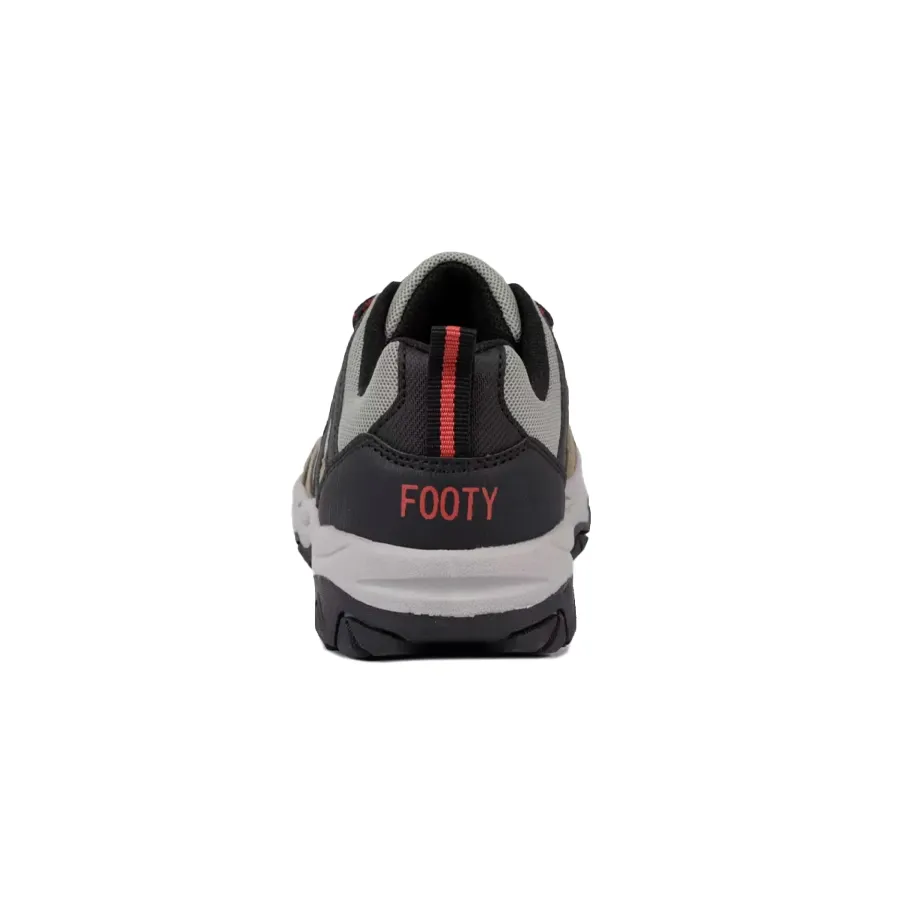 Imagen 2 de 3 de Zapatillas Footy Trekking-VERDE OLIVA/NEGRO/ROJO