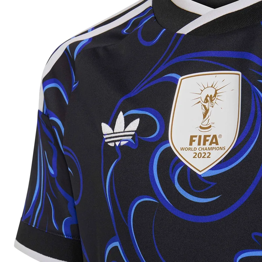 Imagen 3 de 5 de Camiseta adidas originals Alternativa Seleccion Argentina 26-NEGRO/AZUL/CELESTE