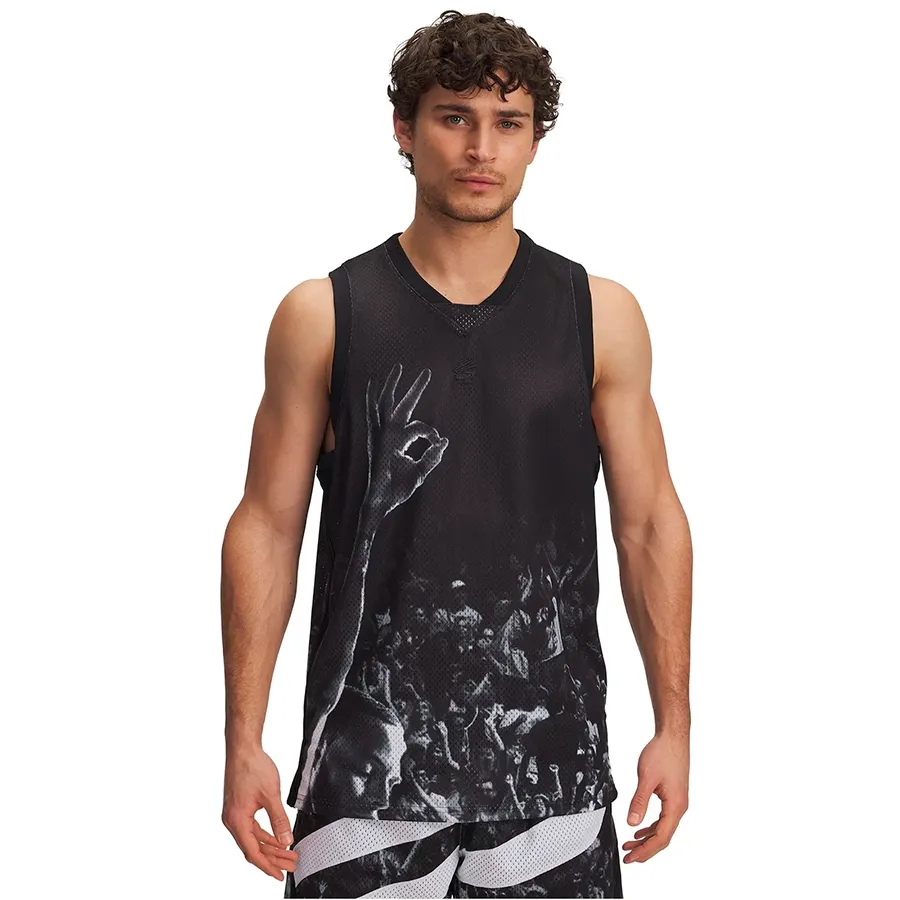 Imagen 0 de 3 de Musculosa Under Armour Curry signature-NEGRO/BLANCO