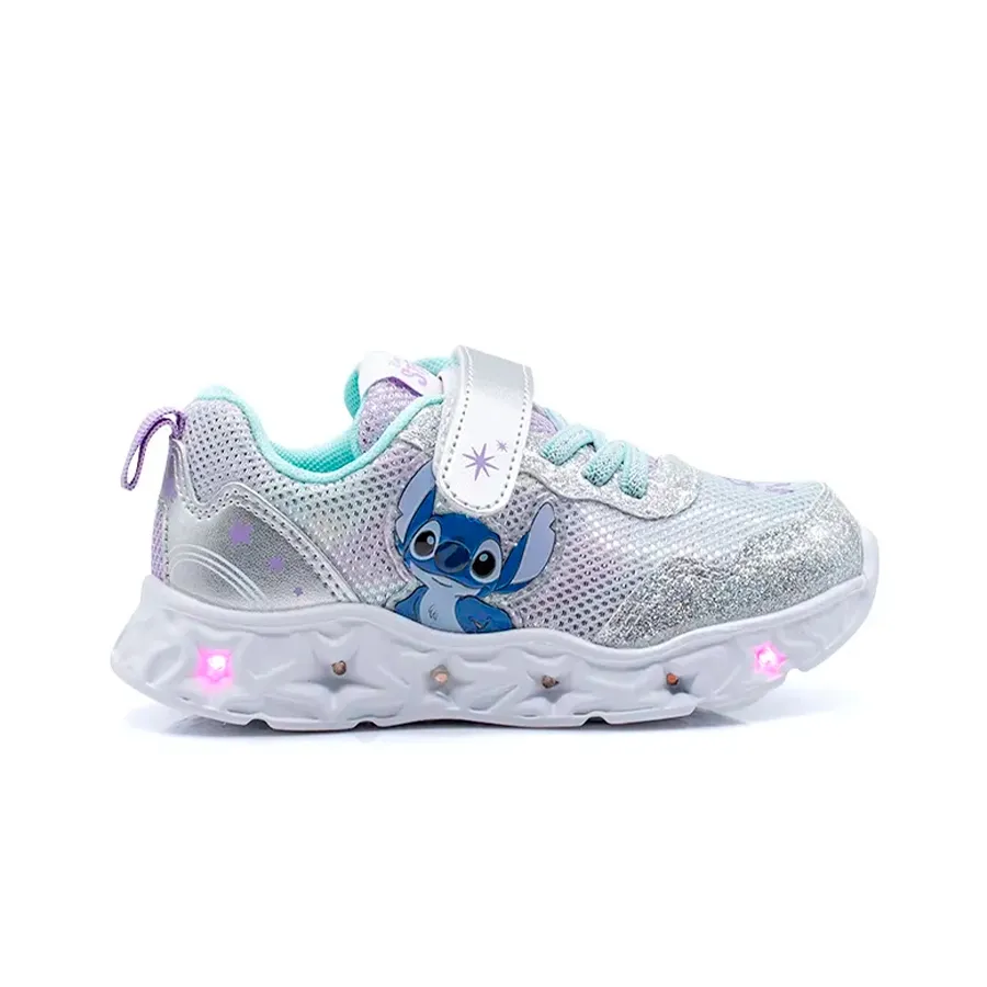 Imagen 0 de 3 de Zapatillas Footy Stitch Is Magic con Luz Led-PLATA/VERDE AGUA/LILA