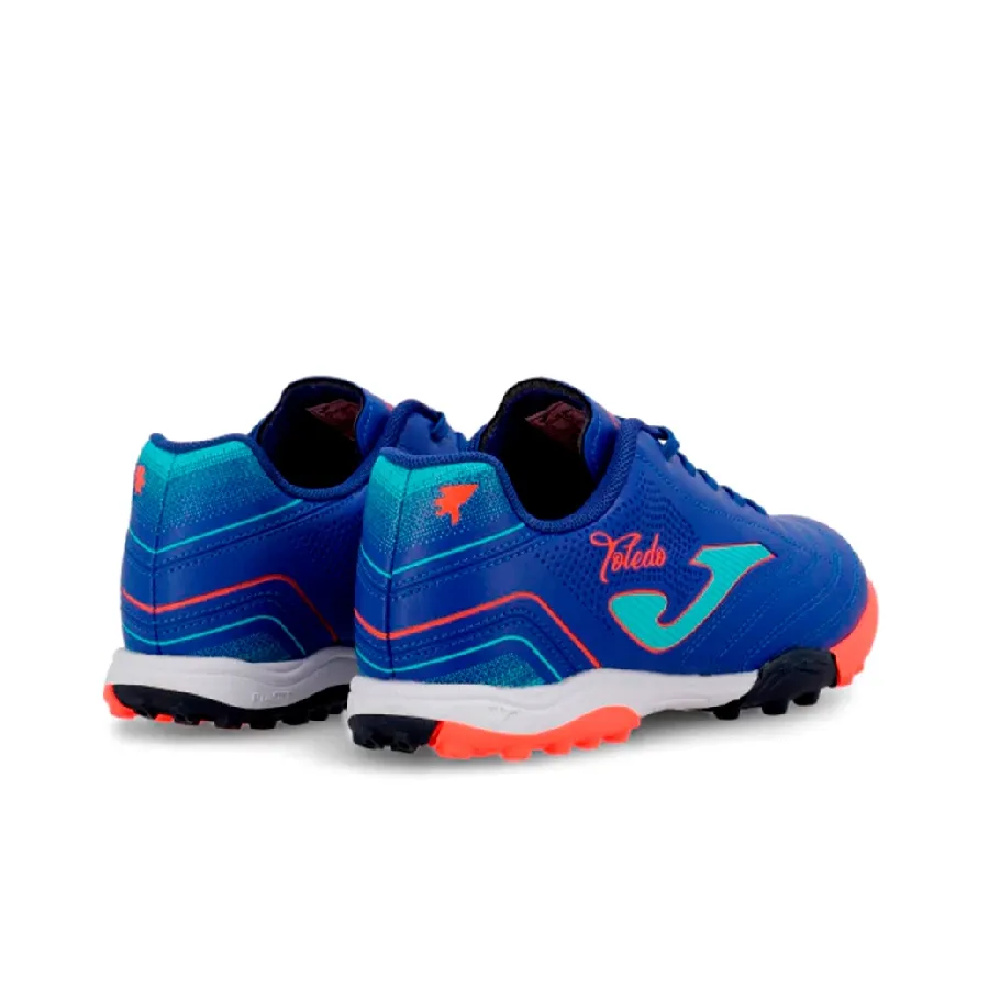 Imagen 2 de 8 de Botines Joma Botin Toledo Jr Tf-AZUL FRANCIA/NARANJA