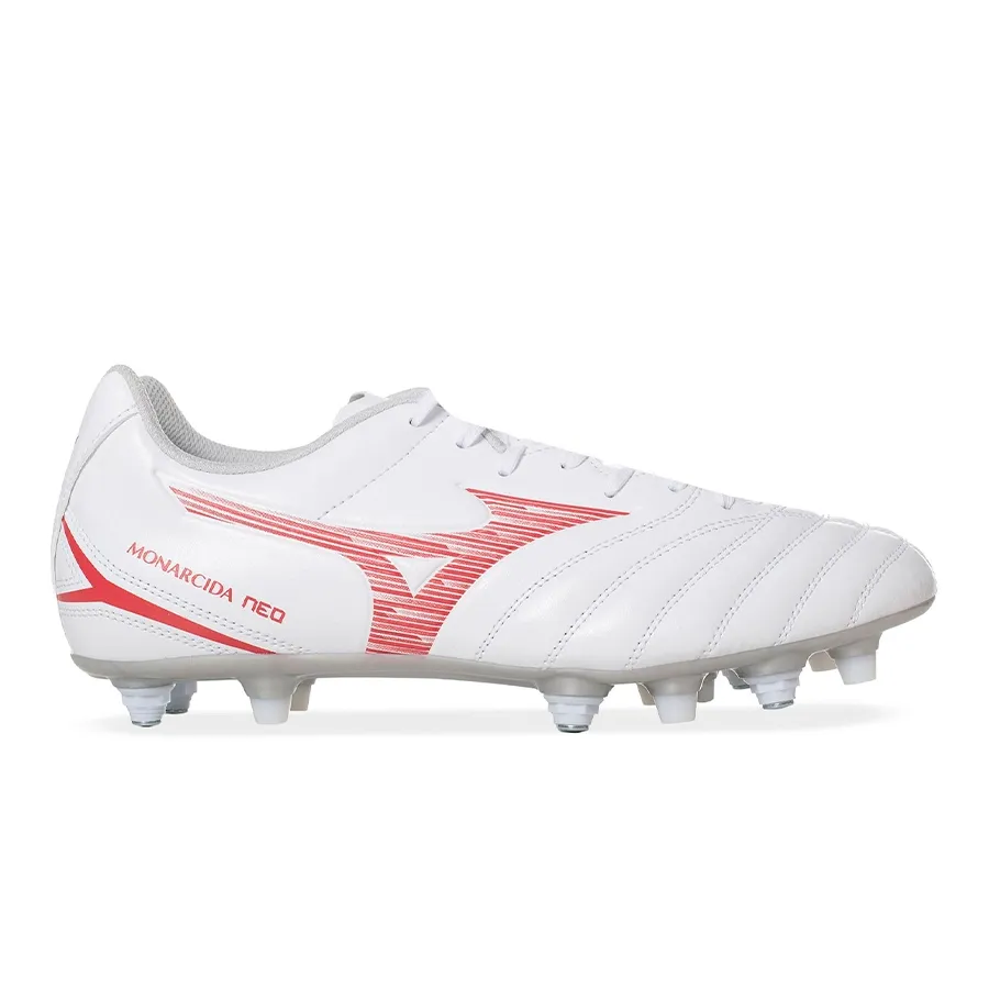 Imagen 0 de 5 de Botines Mizuno Monarcida Neo 3 Select Mix Fg-BLANCO/CORAL FLUO