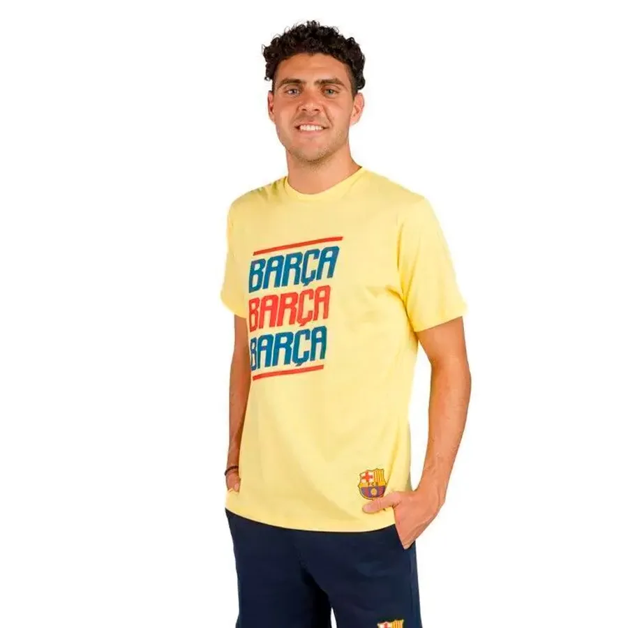 Imagen 1 de 3 de Remera DRB Barcelona-AMARILLO/MARINO/ROJO