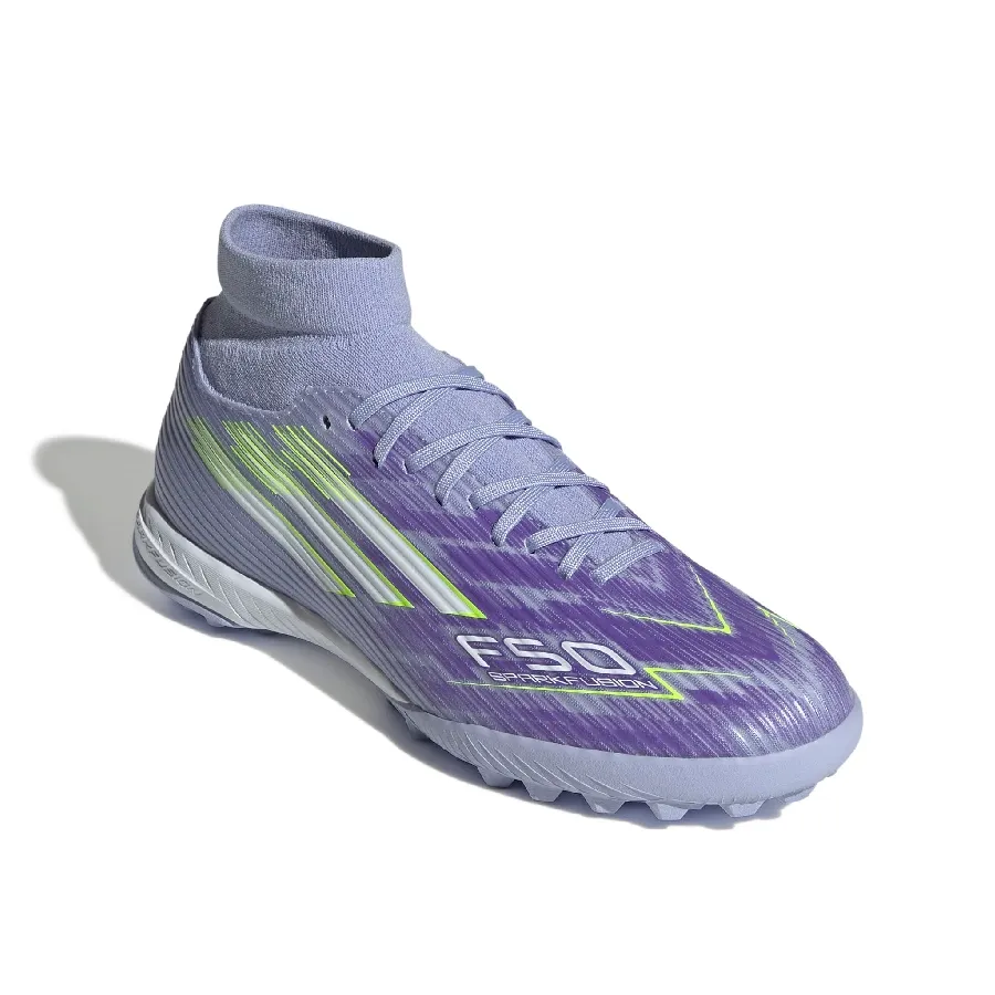 Imagen 1 de 7 de Botines adidas F50 Sparkfusion League Tf-LILA/VERDE FLUOR