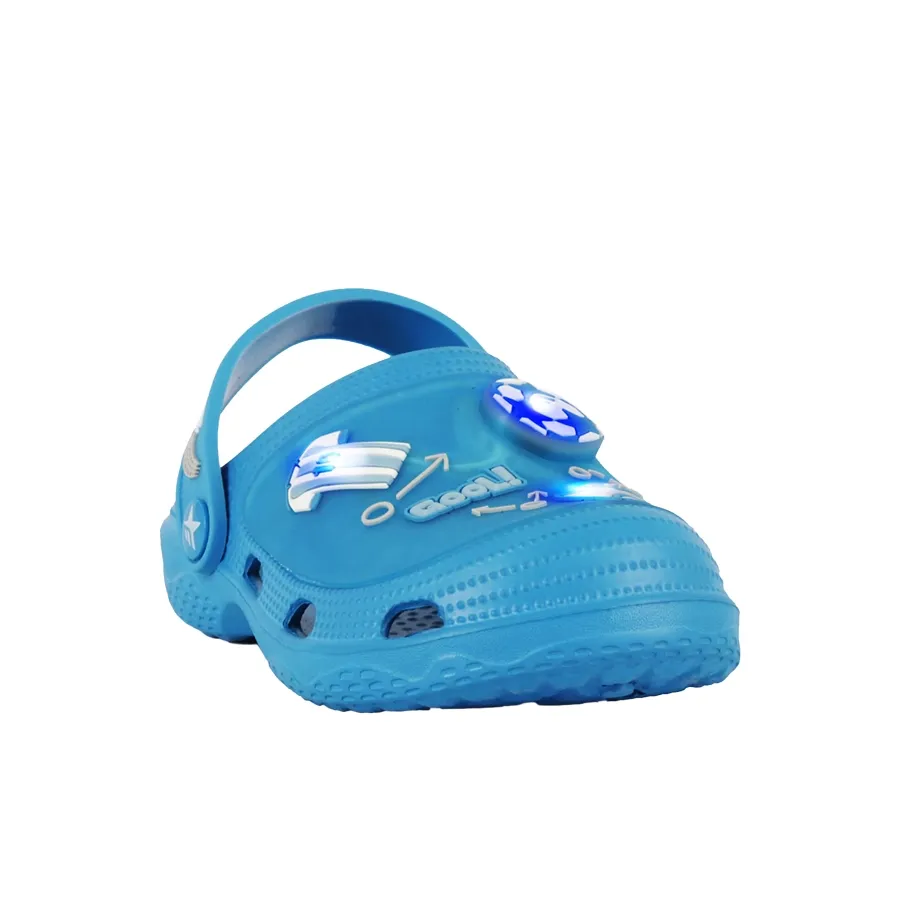 Imagen 1 de 4 de Sandalias Footy Clogs Argentina con luz-AZUL