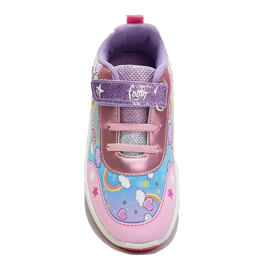 Imagen 2 de 4 de Zapatillas Footy Pop C/Luz Unicornio-ROSA/LILA/BLANCO