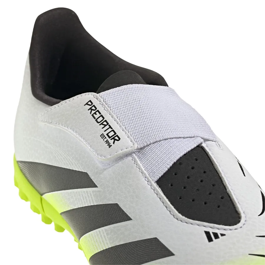 Imagen 5 de 7 de Botines adidas Predator Club-BLANCO/NEGRO/VERDE FLUOR