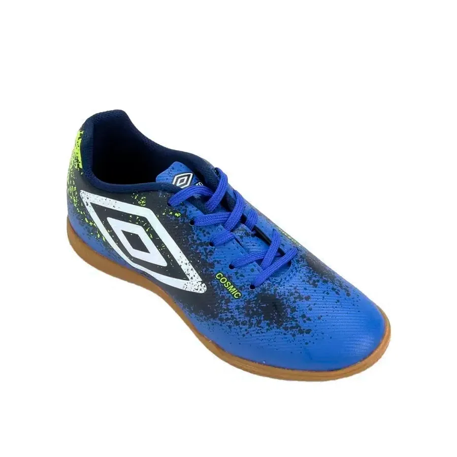 Imagen 1 de 6 de Botines Umbro Sala Cosmic Jr-MARINO/BLANCO/AMARILLO