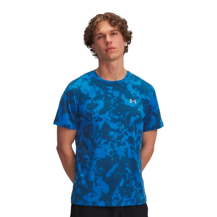 Imagen 0 de 3 de Remera Under Armour Launch Printed-AZUL/CELESTE
