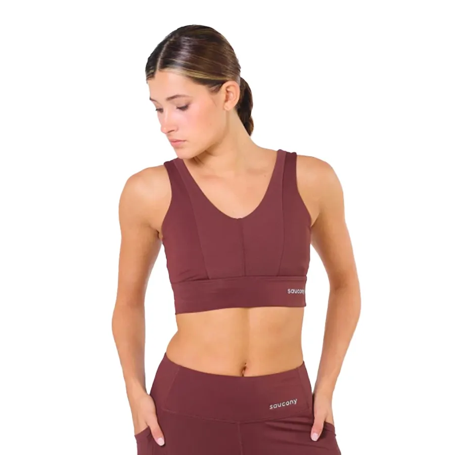 Imagen 0 de 4 de Top Saucony Elevate Hot Bra-CHOCOLATE