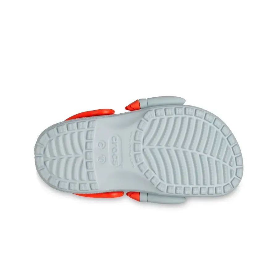 Imagen 3 de 6 de Ojotas Crocs Classic Rocket Ship-GRIS/NARANJA