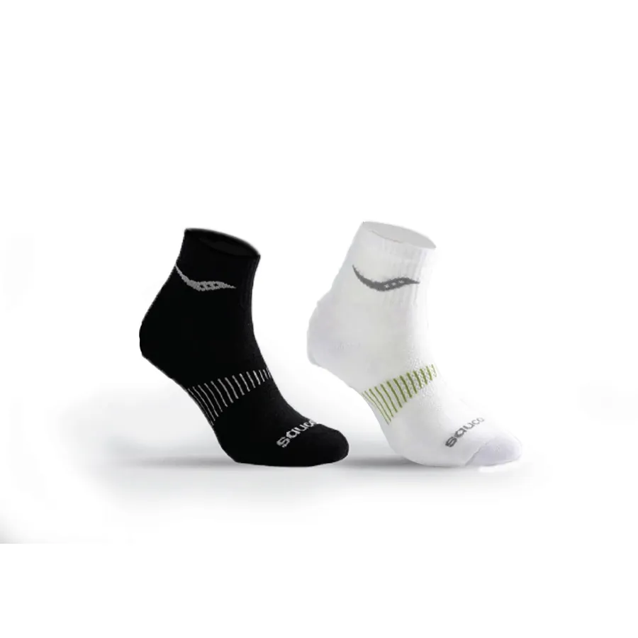 Imagen 0 de 1 de Medias Saucony Run Dry Mid Crew-BLANCO/NEGRO