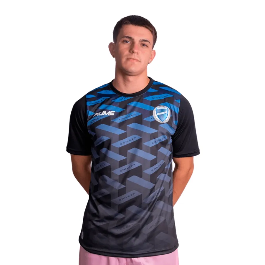 Imagen 0 de 2 de Camiseta Fiume Sport Pre Match Gc 25-NEGRO/AZUL