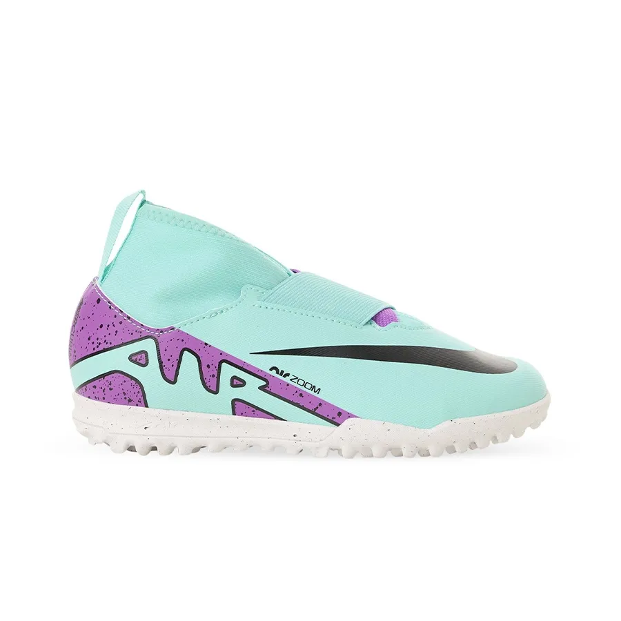 Imagen 0 de 5 de Botines Nike Zoom Superfly 9 Academy TF-AQUA/VIOLETA/NEGRO