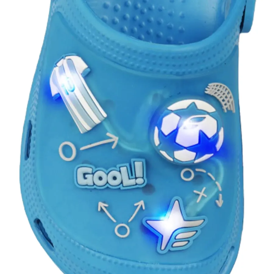 Imagen 3 de 4 de Sandalias Footy Clogs Argentina con luz-AZUL