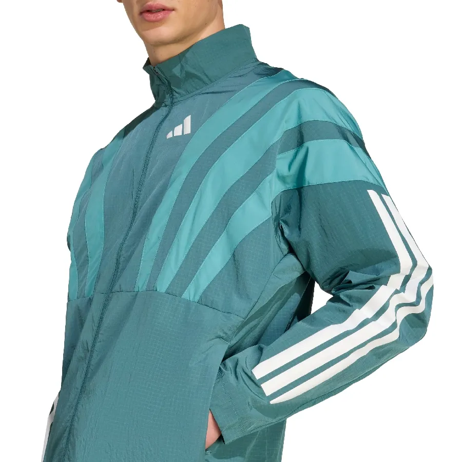 Imagen 3 de 5 de Campera adidas Adizero Archive-PETROLEO
