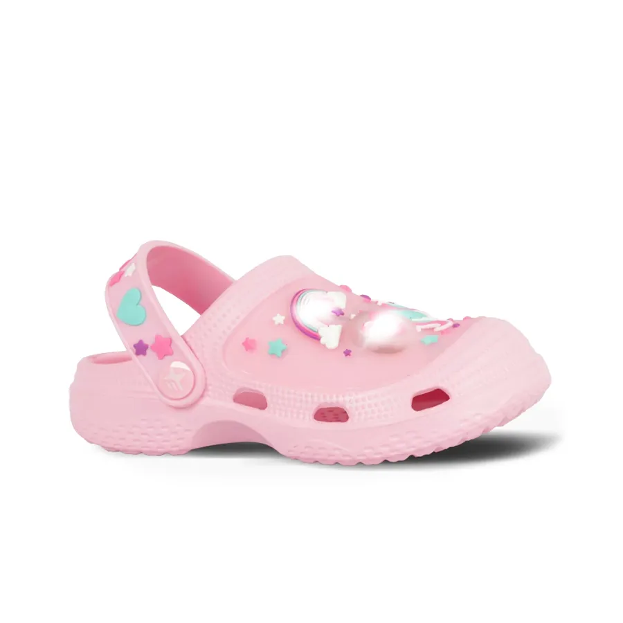 Imagen 0 de 4 de Sandalias Footy Clogs Unicornio con luz-ROSA