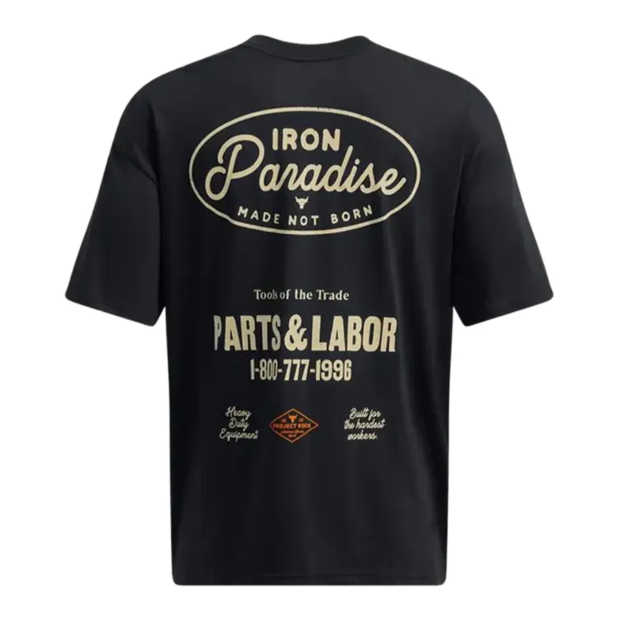 Imagen 3 de 4 de Remera Under Armour Project Rock Tools Of The Trade-NEGRO